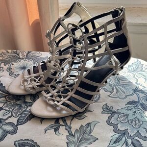 Calvin Klein White Strappy Sandals